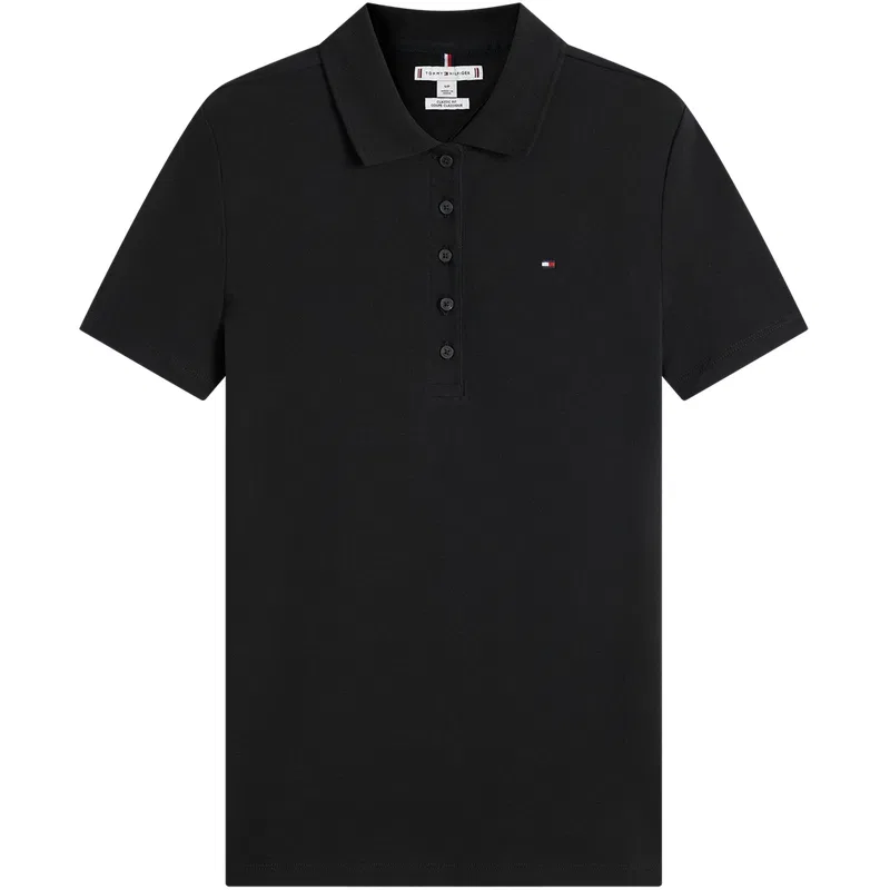 Женское поло Tommy Hilfiger, Black BDS