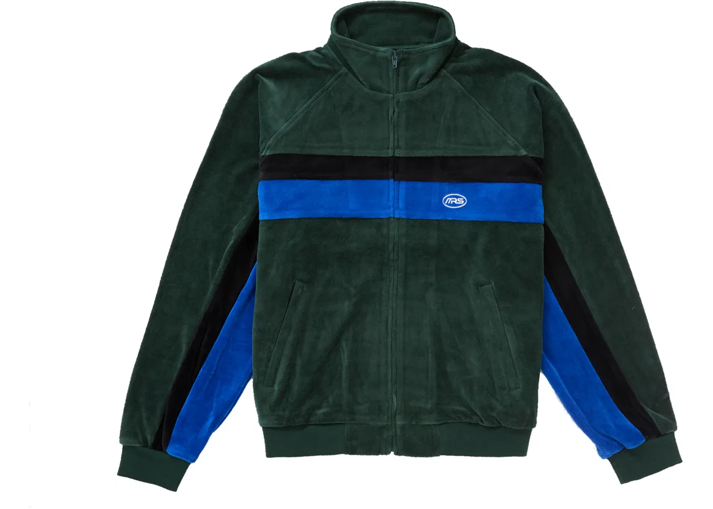 Мужская куртка из велюра Martine Rose Velour Track Jacket Supreme, Green — фото 2