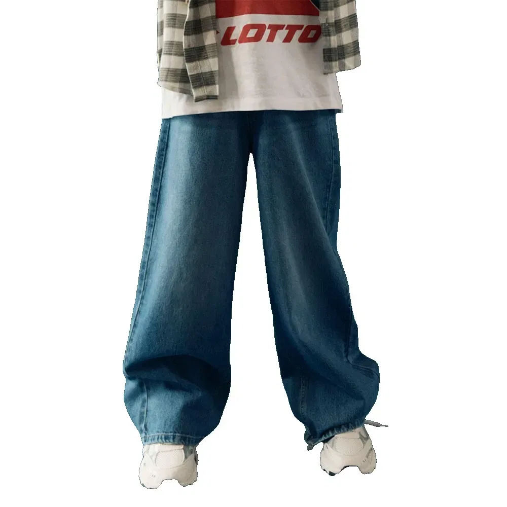 Детские джинсы-скейтер с потертостями Ben Skater Name it, Blue