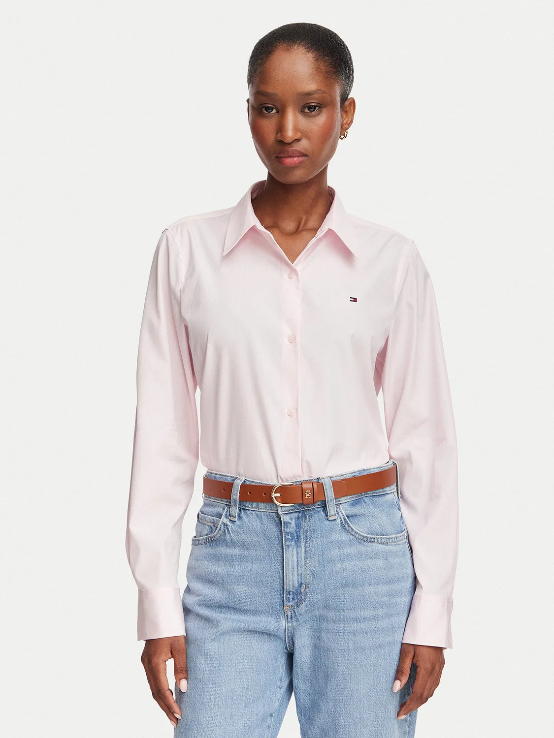 Женская рубашка стандартного кроя Summer Tommy Hilfiger, светло-розовый