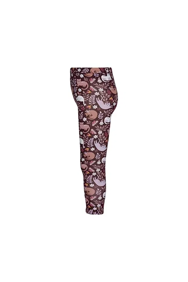 Детские леггинсы для девочек с принтом Lazy cat girl's patterned tights Lovetti, Patterned — фото 4