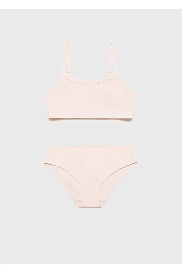 Детский комплект нижнего белья для девочек хлопковый Mango Kids, Pink