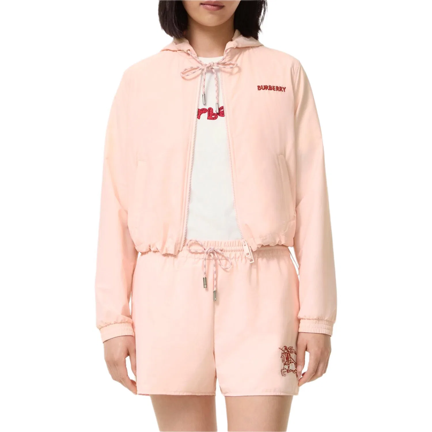Женские шорты с принтом Qixi Festival Limited Capsule Collection Burberry, Honey Pink — фото 3