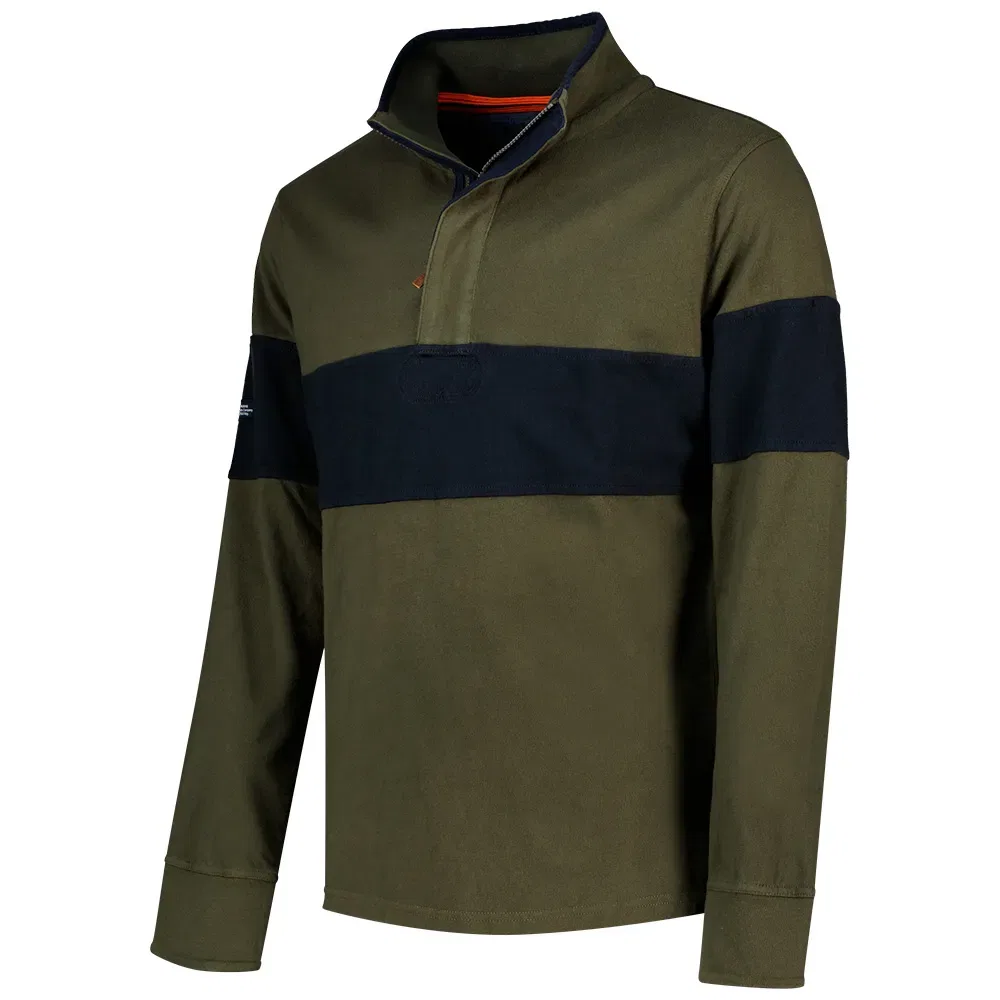 Мужское поло с длинным рукавом Classic Rugby Henley Superdry, Green — фото 2