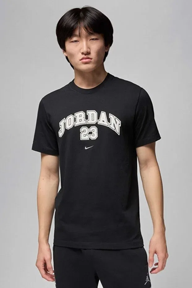 Мужская футболка с коротким рукавом хлопковая Jordan MVP SS Crew Nike, Black