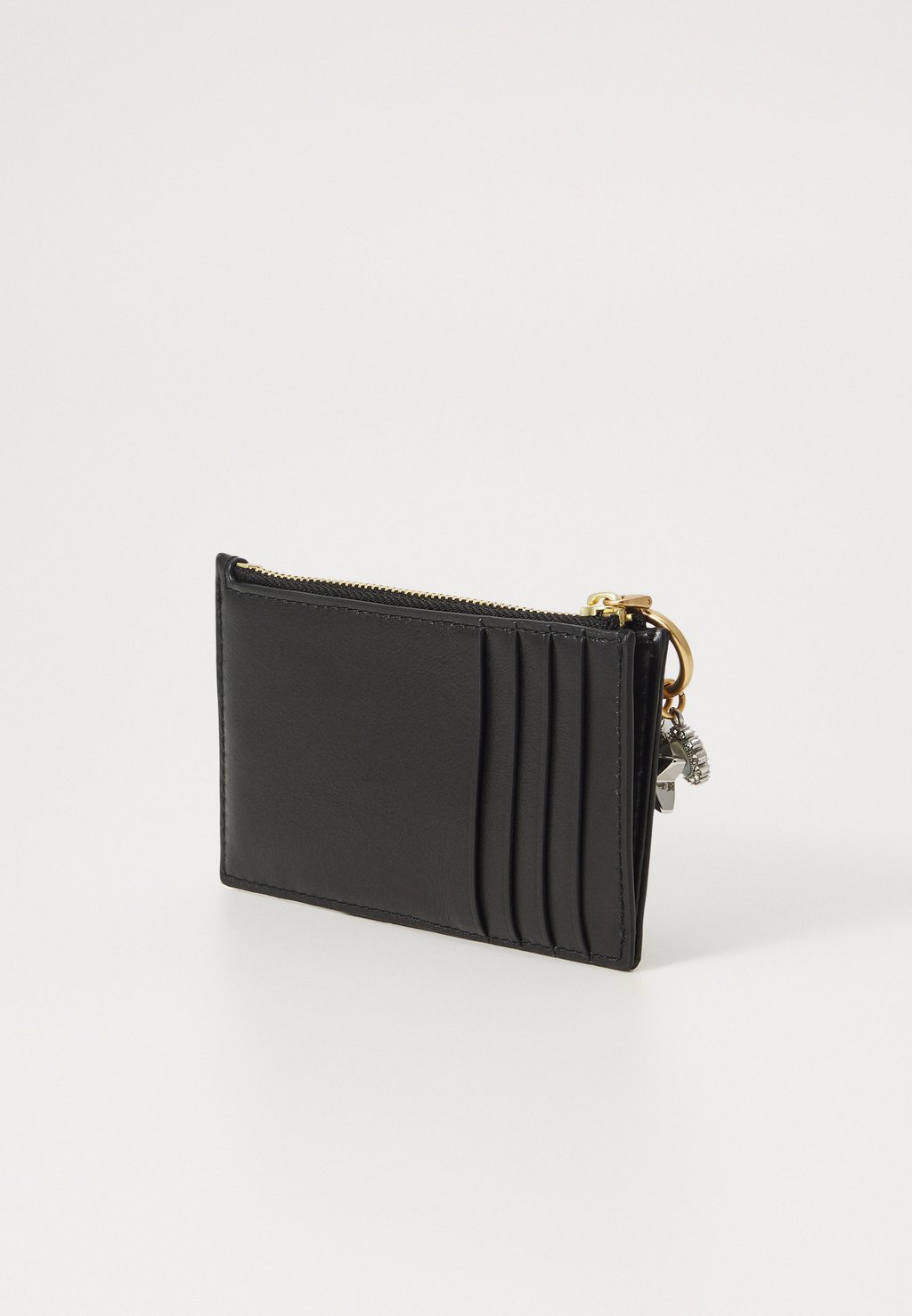

Кошелек KIRA CHARM QUILT ZIP CARD CASE Tory Burch, черный