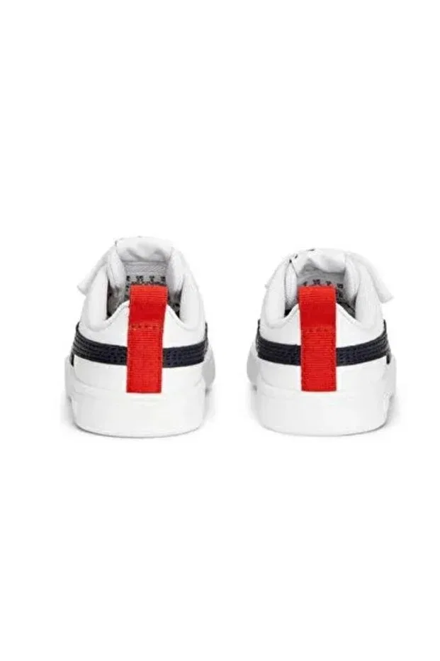 Детские кроссовки для девочек с принтом Rickie V Puma, White — фото 4