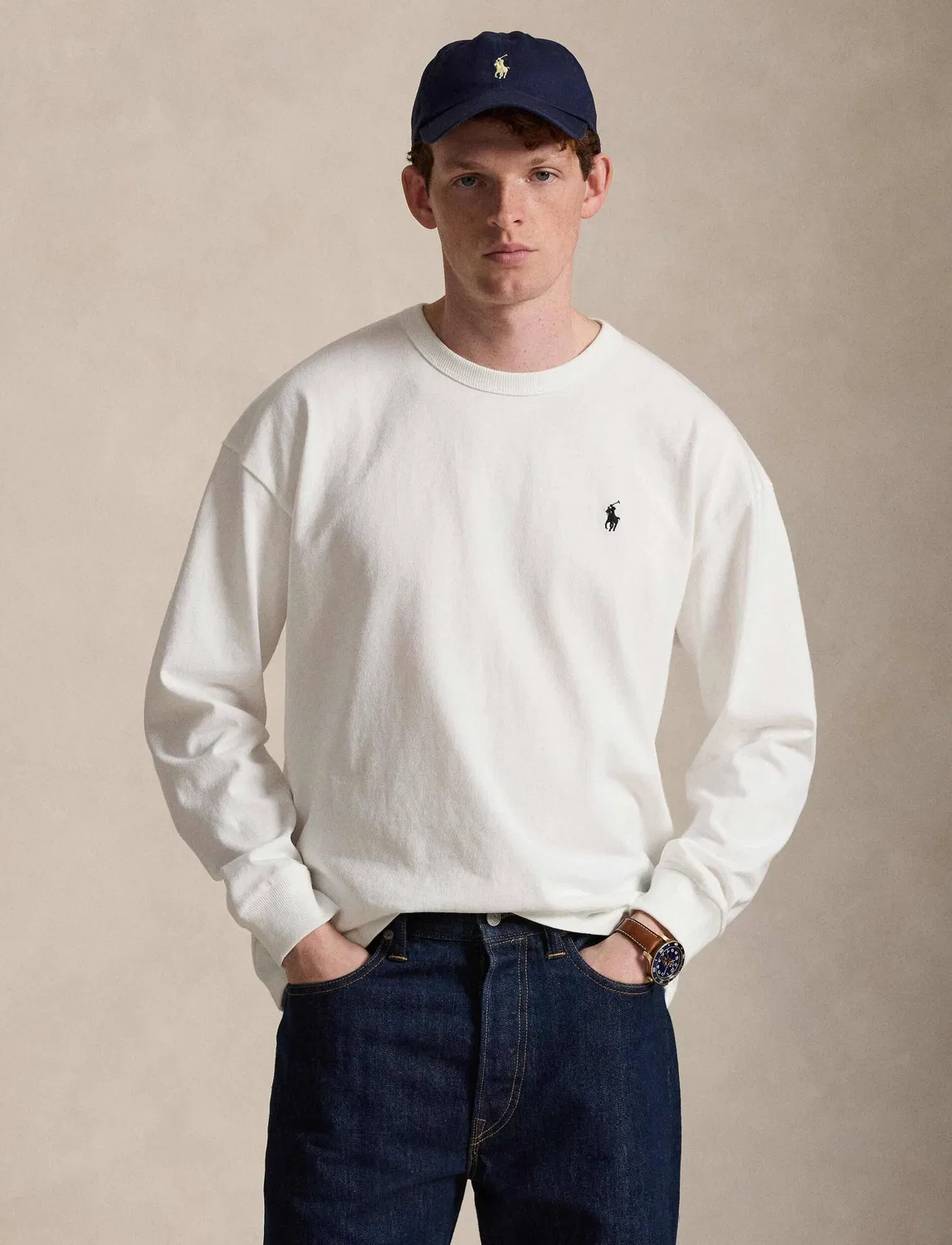 Толстовка Relaxed Fit Polo Ralph Lauren, Bianco