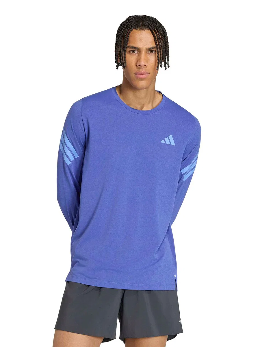 Спортивная футболка ADIDAS PERFORMANCE Performance Shirt 'Adi365 Iconic' в цветах индиго и светло-голубой — фото 3