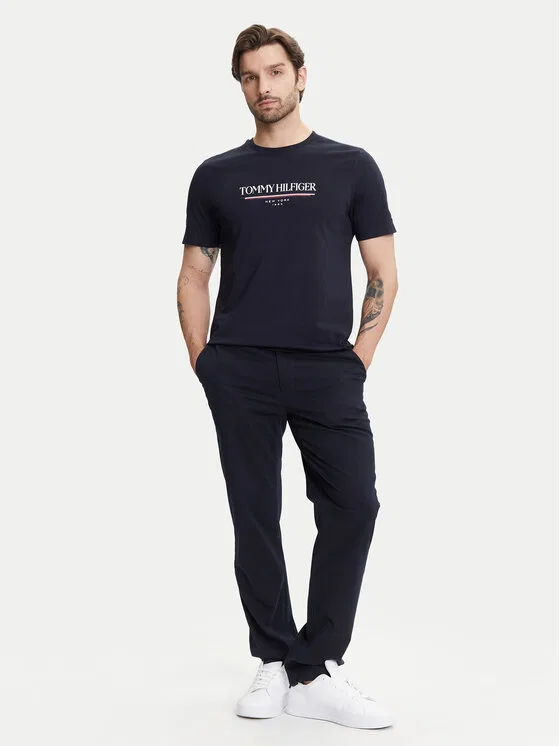 Футболка regular fit Brand Love Tommy Hilfiger, темно-синий — фото 2