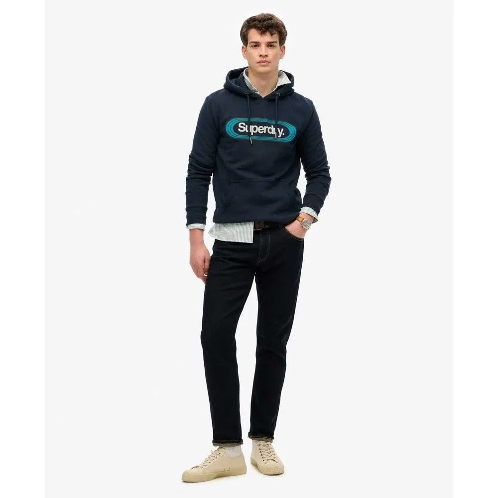 Худи Vintage Trade Tab Superdry, синий — фото 4