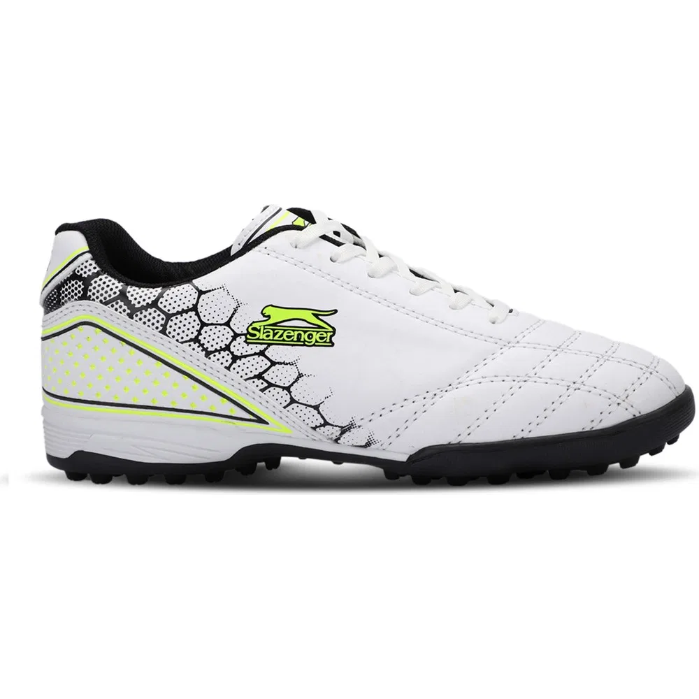 Детские футбольные бутсы для мальчиков для зала с принтом DANGER I HS Slazenger, White Green
