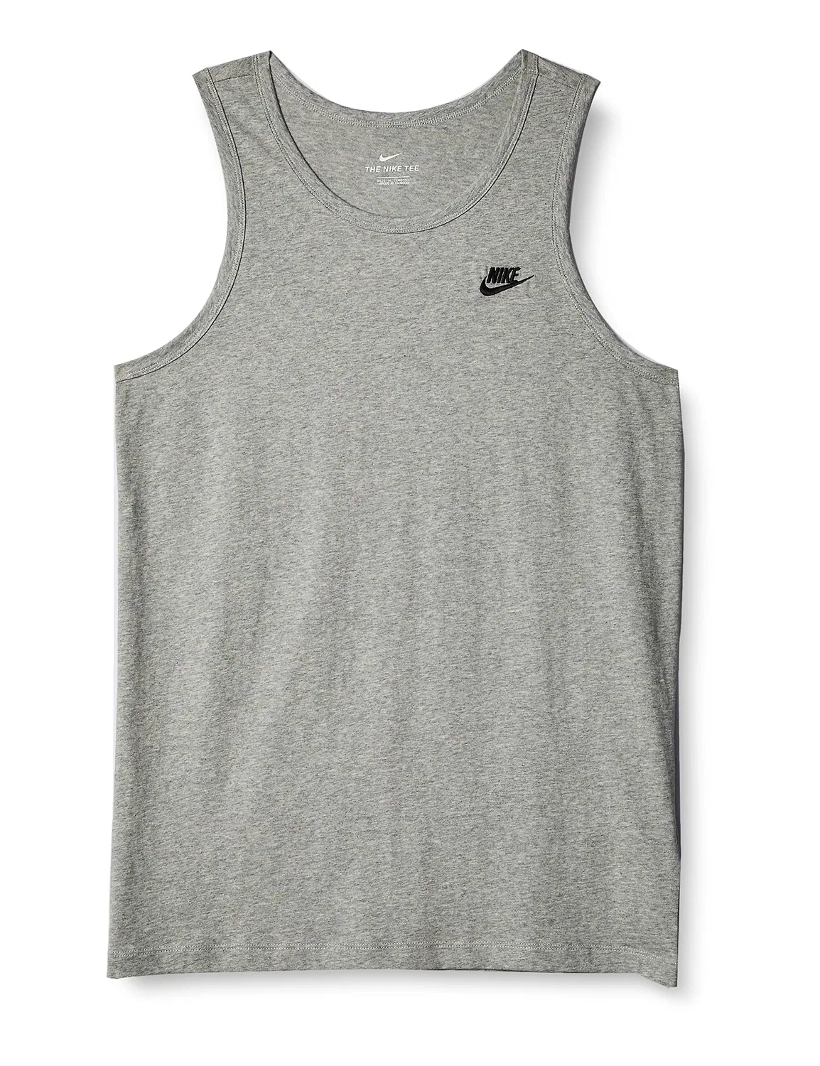 Мужская майка Nike M NSW Club, Grey (Dk Grey Heather/Black)