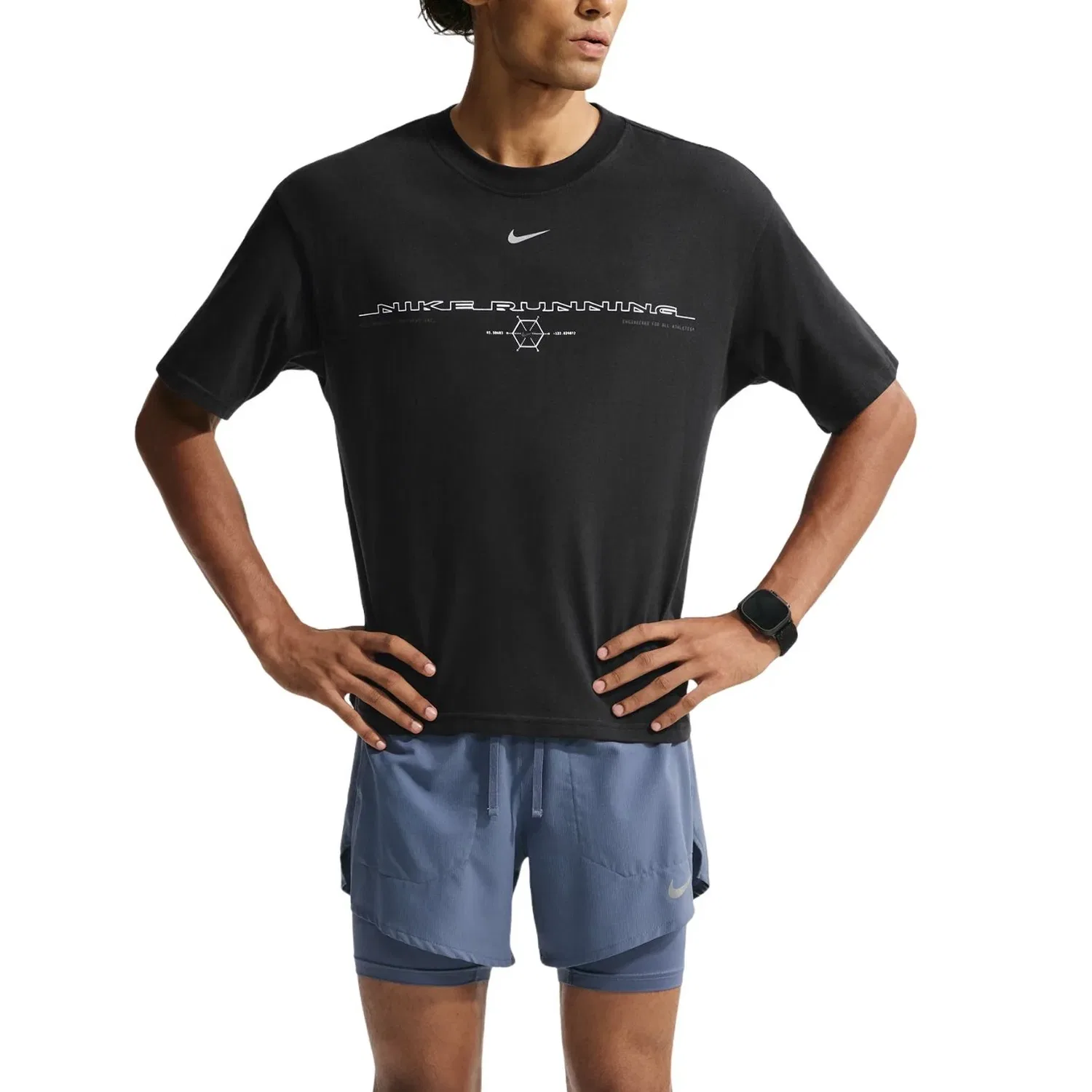 Мужская футболка T-Shirt 'Black Reflective Silver' Nike, Black/Reflective Silver — фото 3