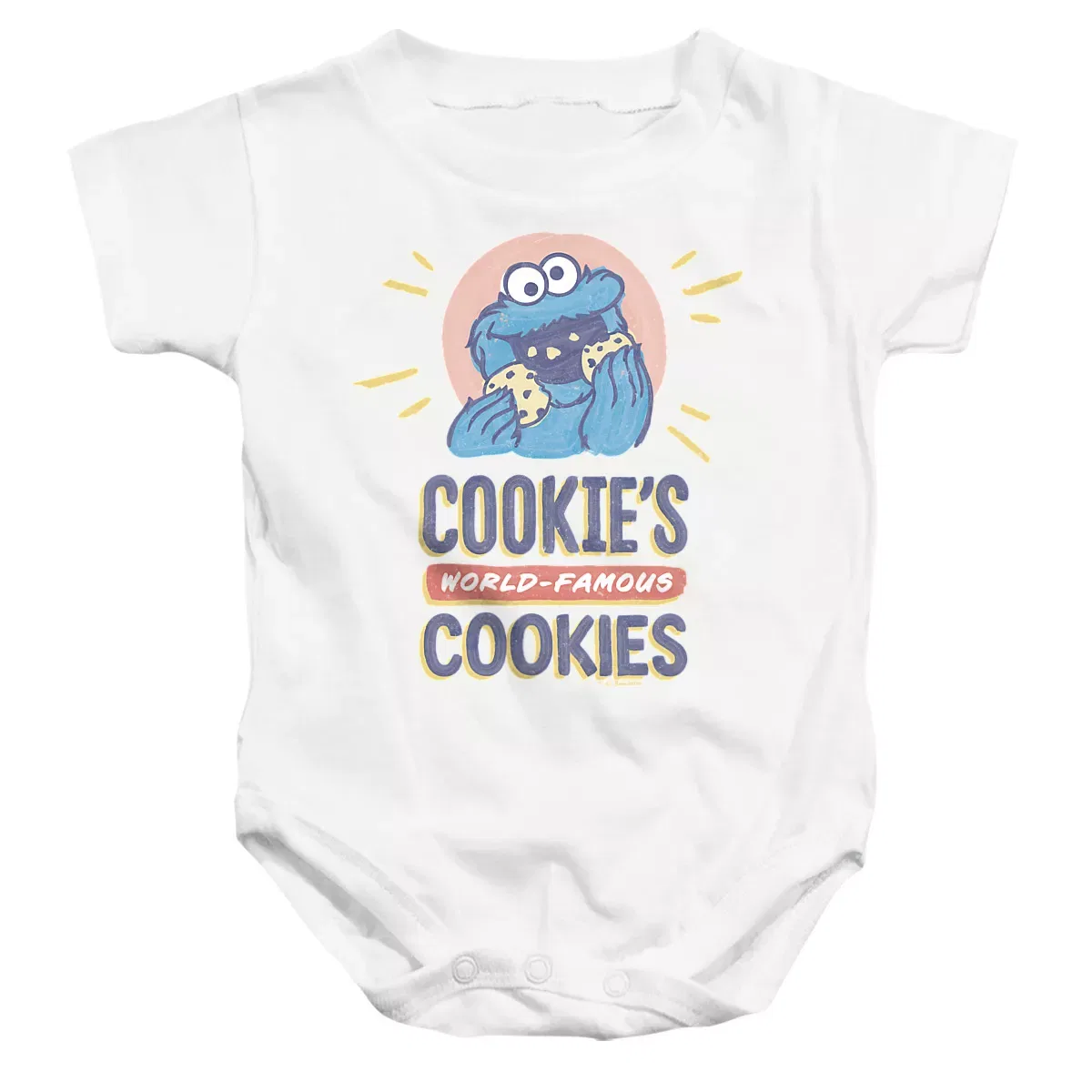 Детское боди с коротким рукавом Sesame Street, White