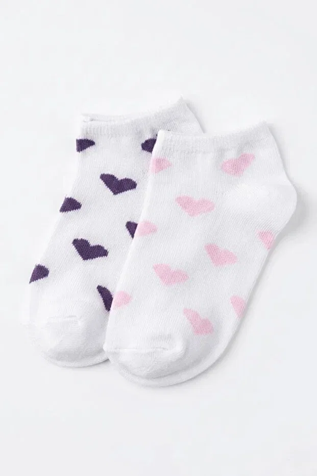Детские носочки-пинетки для девочек с рисунком Cocole Socks, Multicolor — фото 2