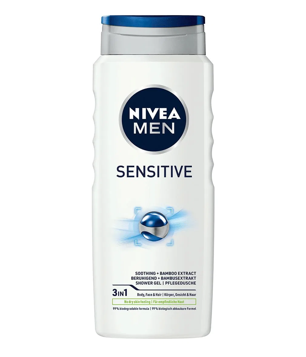 Гель для душа Sensitive, NIVEA, 500 мл