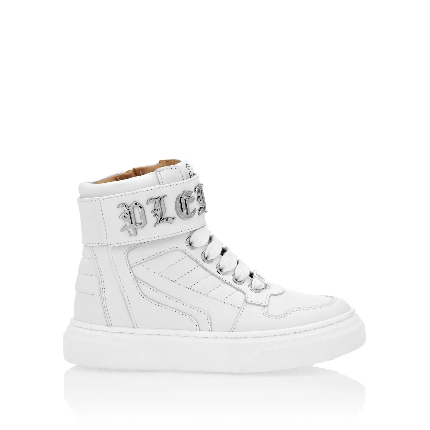 Детские кроссовки мид-топ Gothic Plein PHILIPP PLEIN, White — фото 3