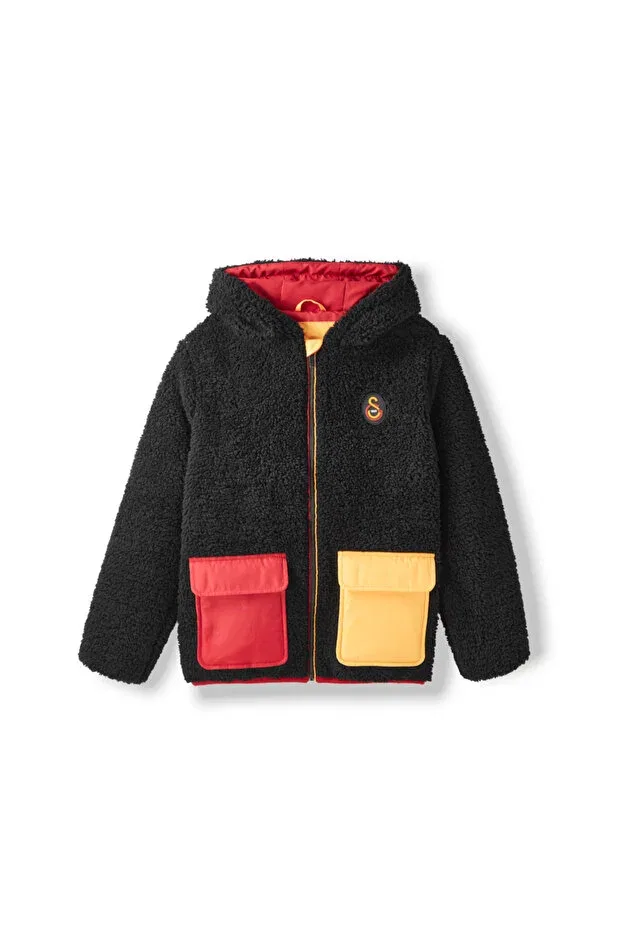 Детское худи на молнии для девочек Galatasaray kids zip hoodie c252063 Gsstore, Black