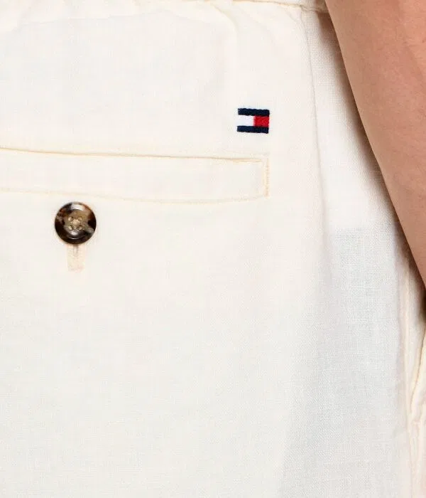 Мужские чиносы из льна Harlem Tommy Hilfiger, Écru — фото 4