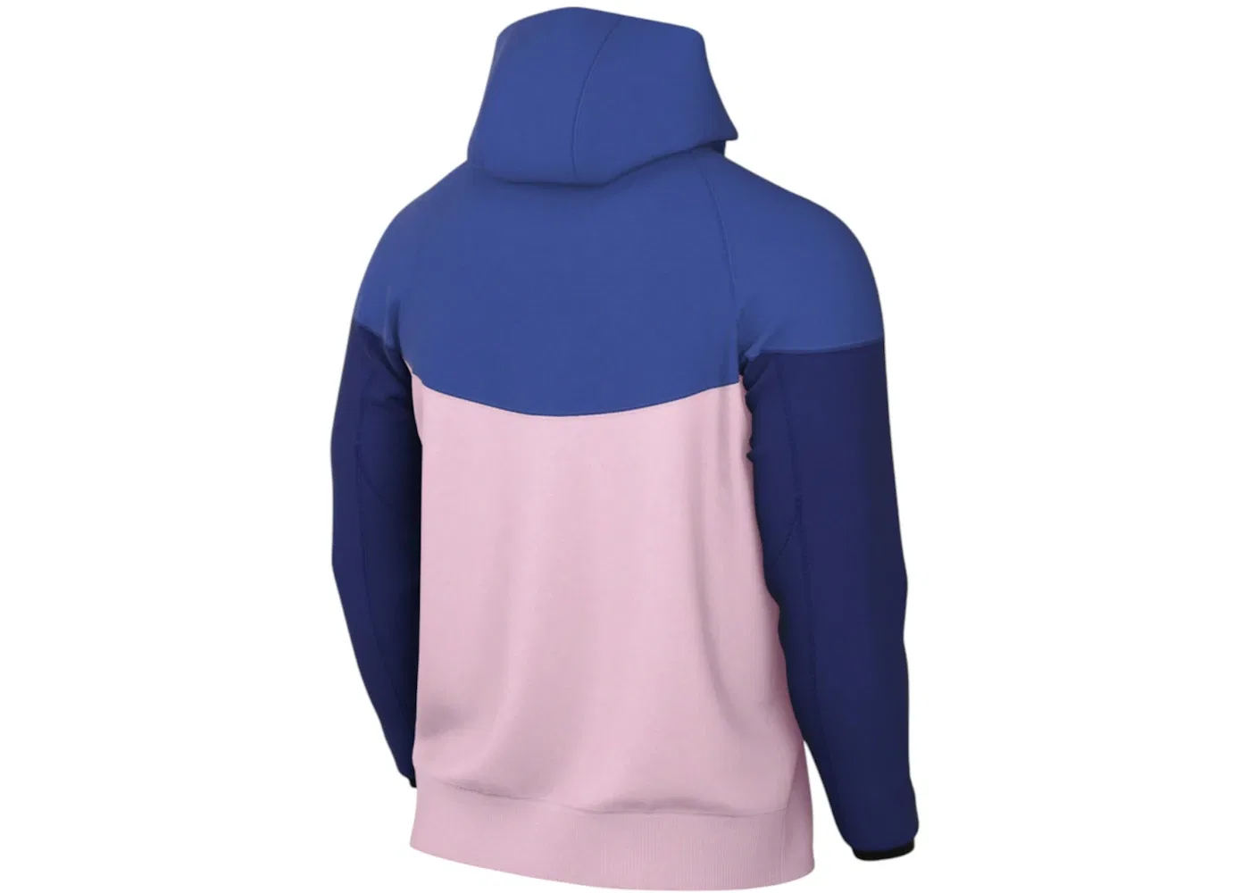 Мужская худи на молнии с принтом Nike Sportswear Tech Fleece Windrunner, Game Royal Pink Foam Hyper Pink — фото 2