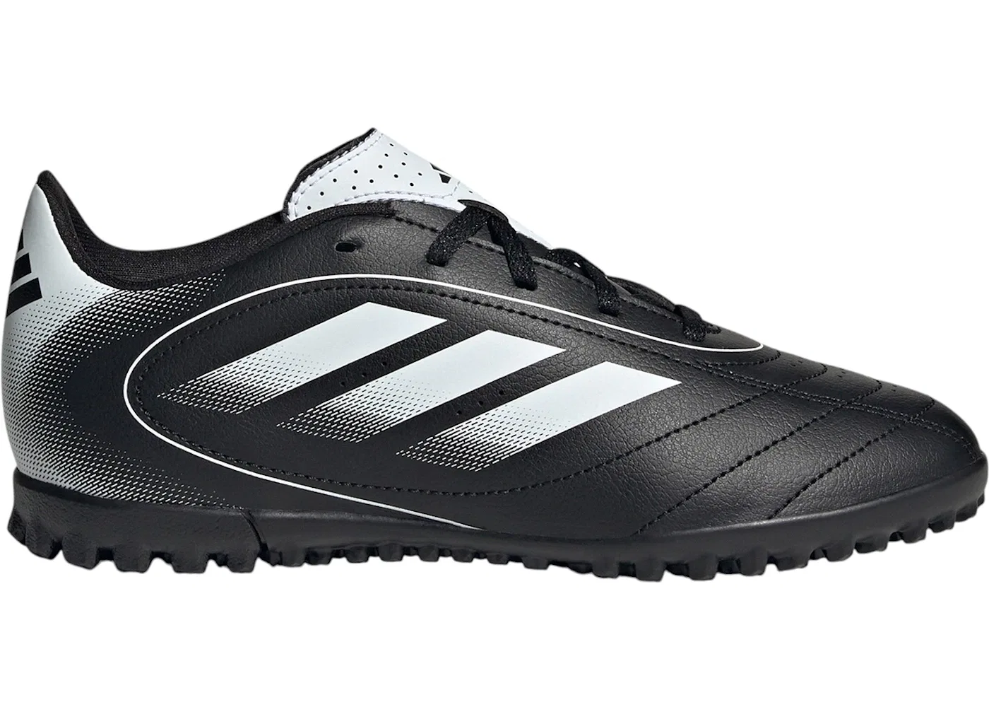 Детские футбольные бутсы для газона Adidas Goletto IX Turf, Core Black/Cloud White/Core Black