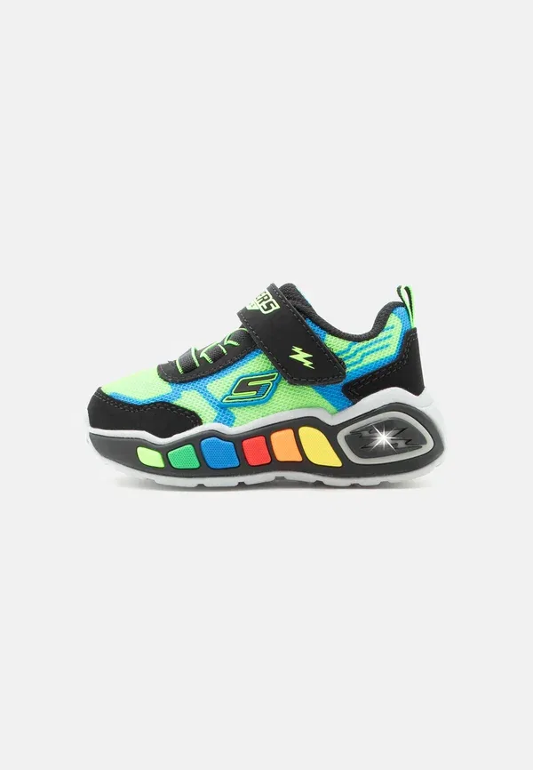 Кроссовки с липучками Play scene Skechers Lime, черный/салатовый