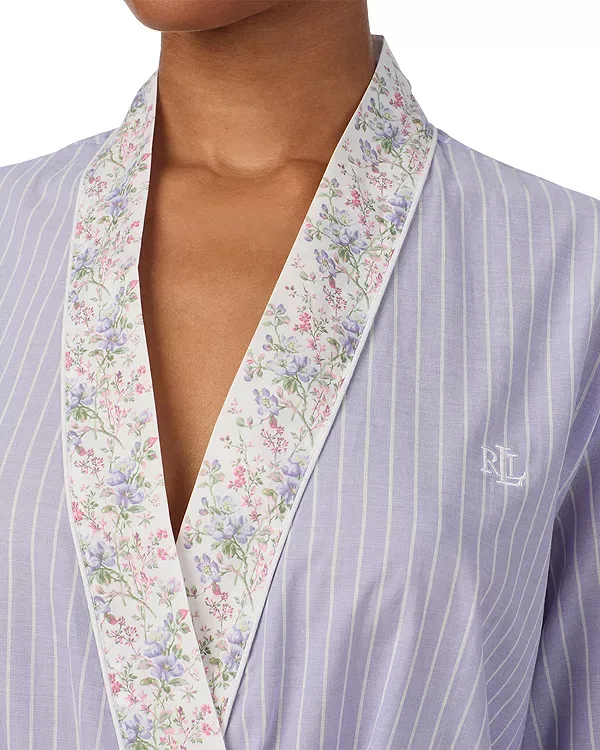 Женский халат с поясом Kimono Fashion Lawn Wrap Robe Ralph Lauren, Lilac — фото 2