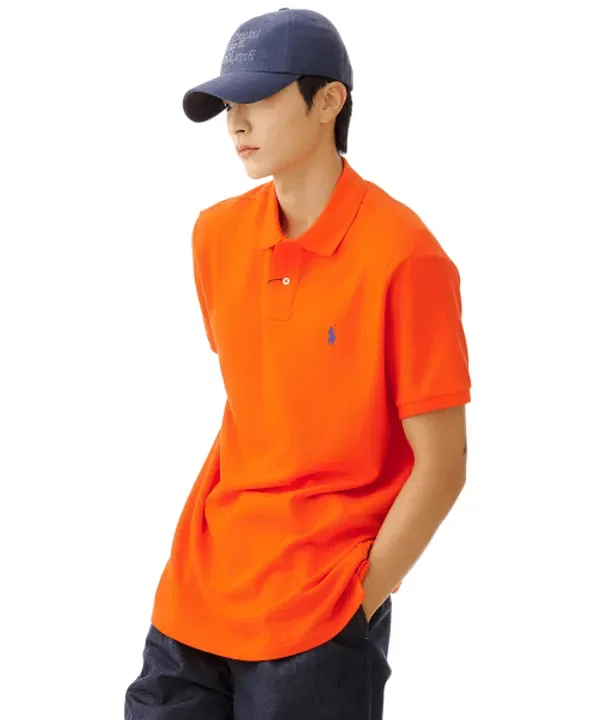 Пике/поло с сетчатой тканью, кастомная slim-fit модель, Polo Ralph Lauren, оранжевый — фото 2