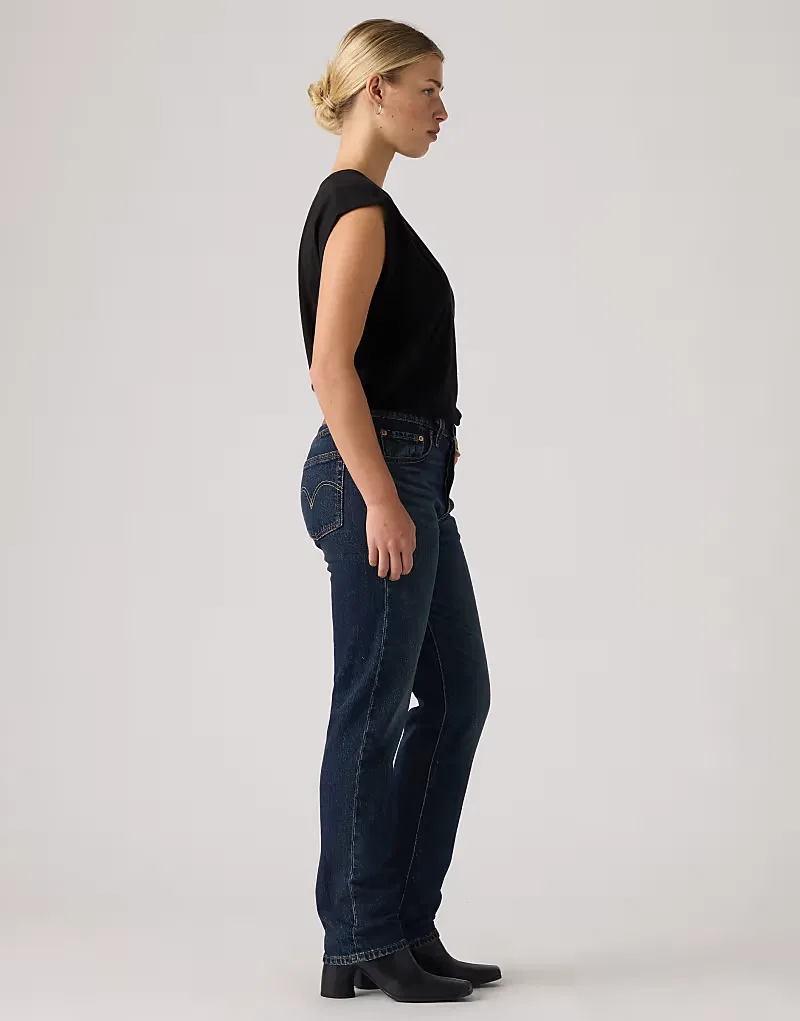 Джинсы 501 original Levi's, темно-синий — фото 4