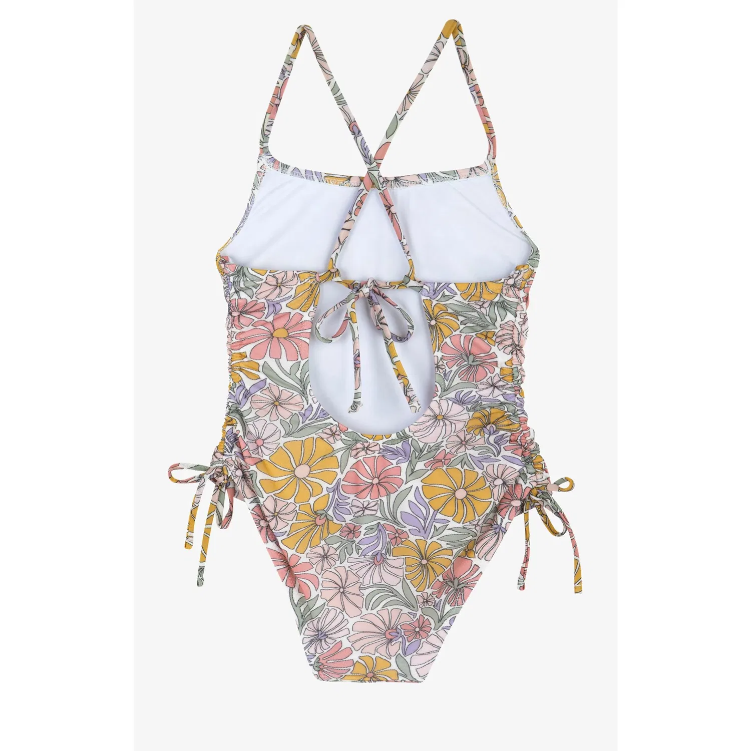 Детский купальник слитный с цветочным принтом Soft Bloom Criss Cross Back Gottex Kids, мультиколор — фото 2