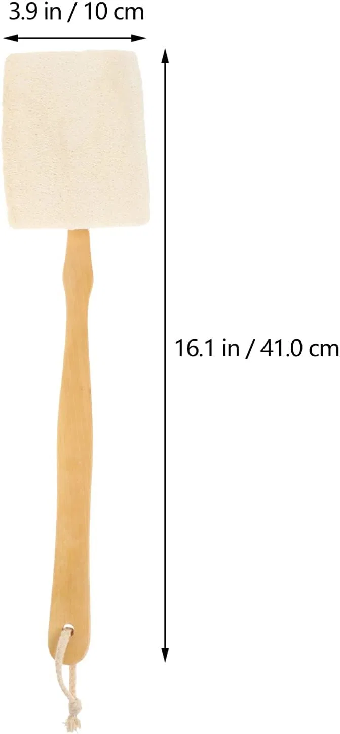 Щетка для душа с длинной ручкой, Beavorty, 3 шт, 41x10 см, Люфа — фото 2