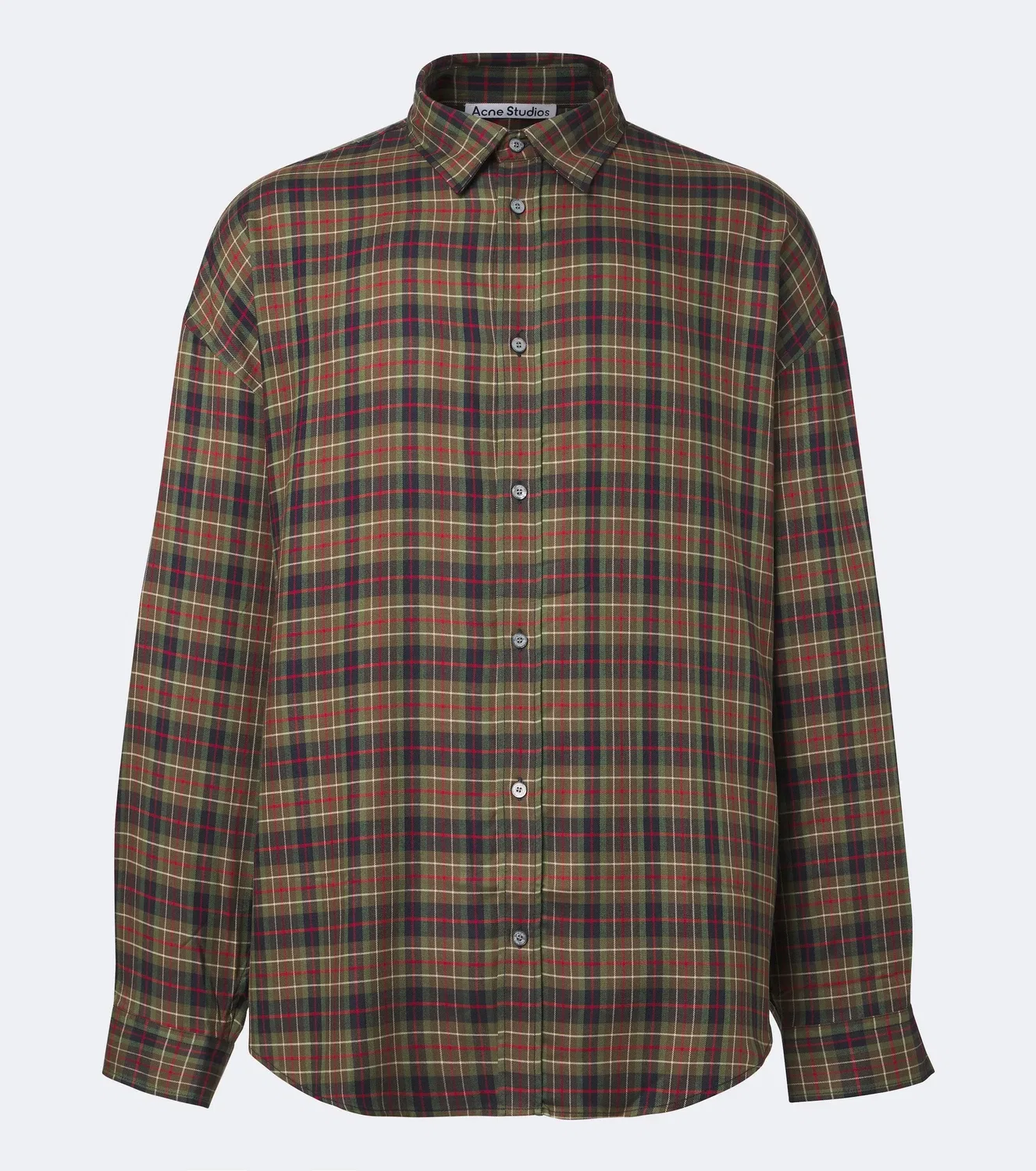 Фланелевая рубашка с длинным рукавом Acne Studios, мультиколор