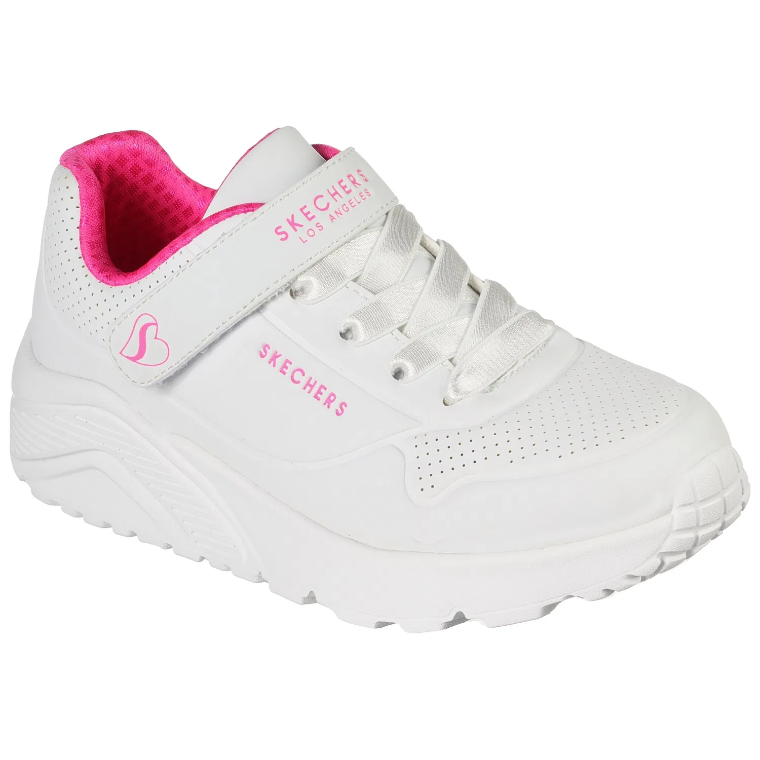 Детские кроссовки на платформе Skechers, White