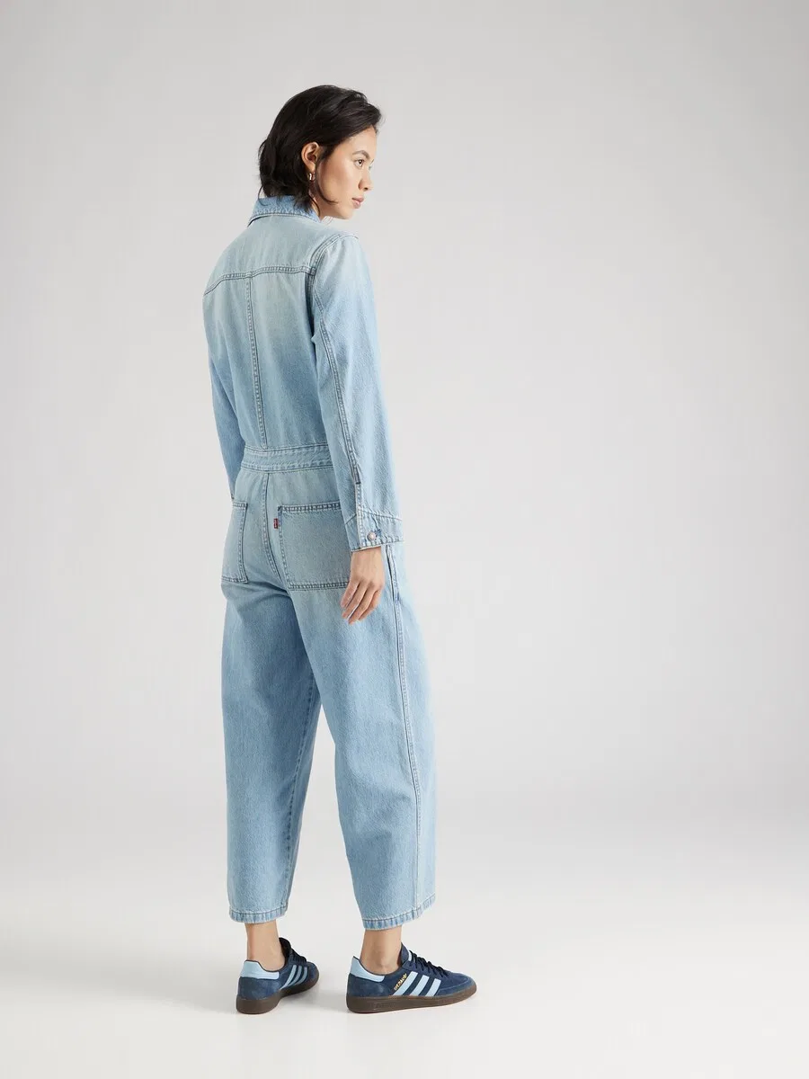 Комбинезон LEVI'S «Культовый легкий комбинезон» из синей джинсовой ткани — фото 4