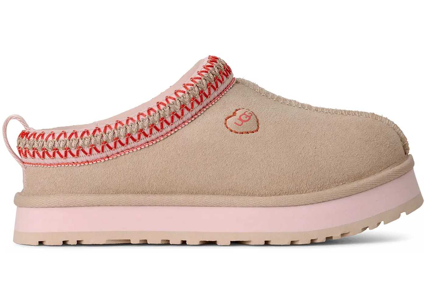 Детские тапки-сабо с платформой UGG Tazz Love '26 Slipper, Sea Salt/Rosetta