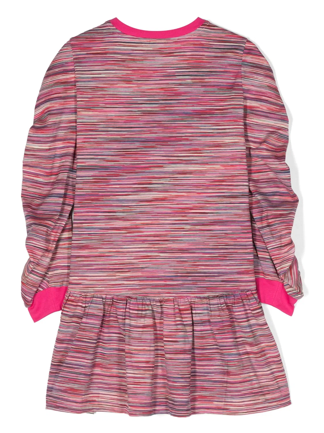 Платье с меланжем и логотипом Missoni, фуксия — фото 2