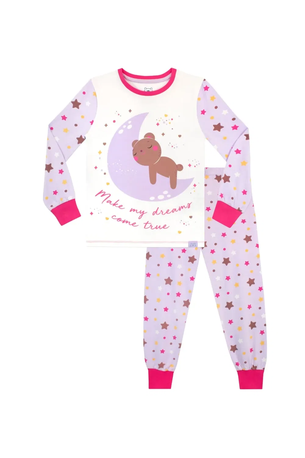 Пижама с принтом Moon and Start Harry Bear, Purple