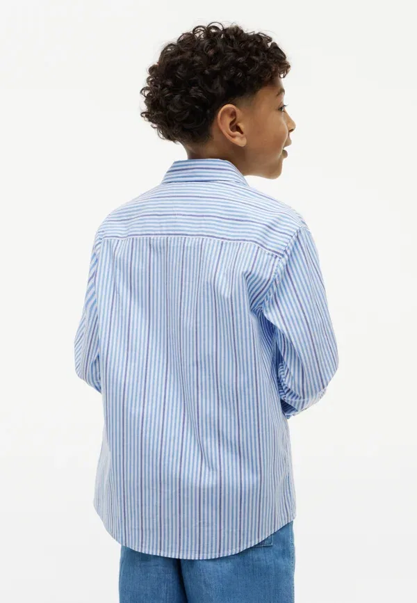 Блуза хлопковая Graphic stripe unisex, Tommy Hilfiger, copenhagen blue stripe, синий — фото 3