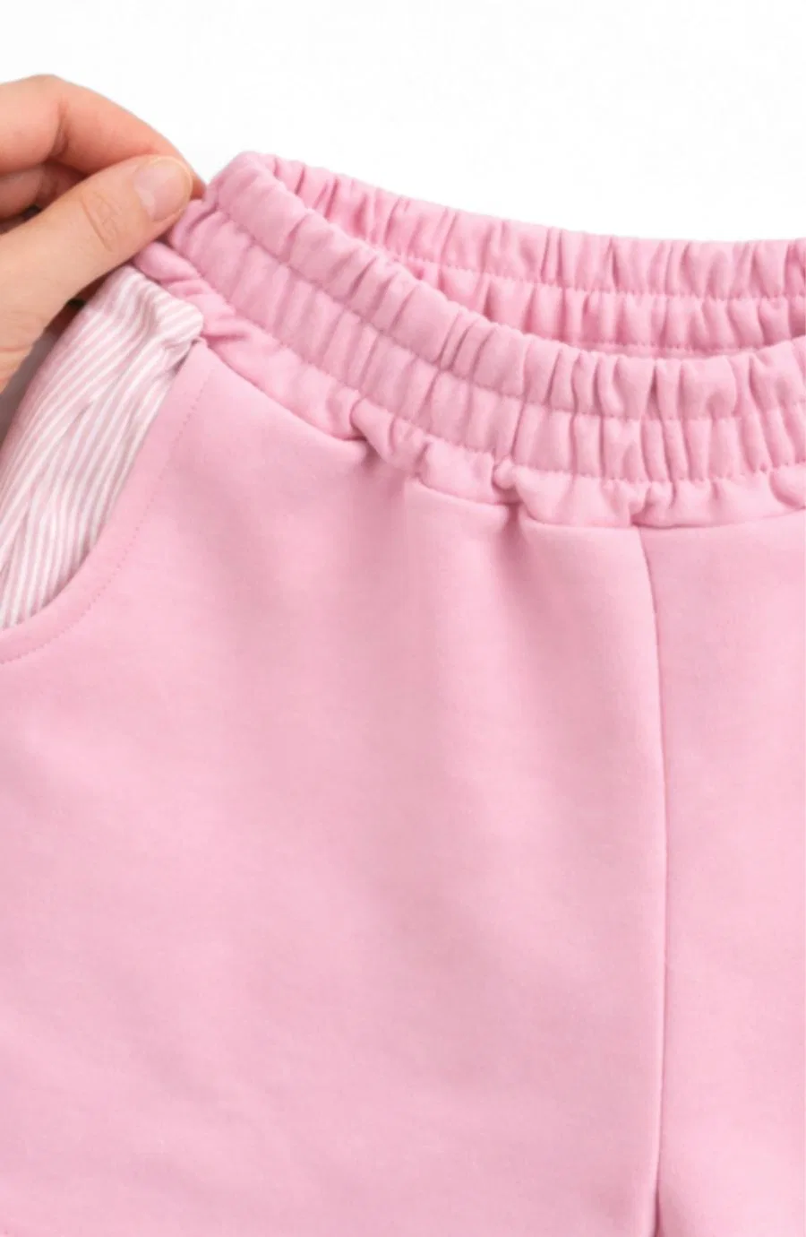 Детские шорты из сисака с карманами, модель Bits and Bows Bits & Bows, Pink — фото 3