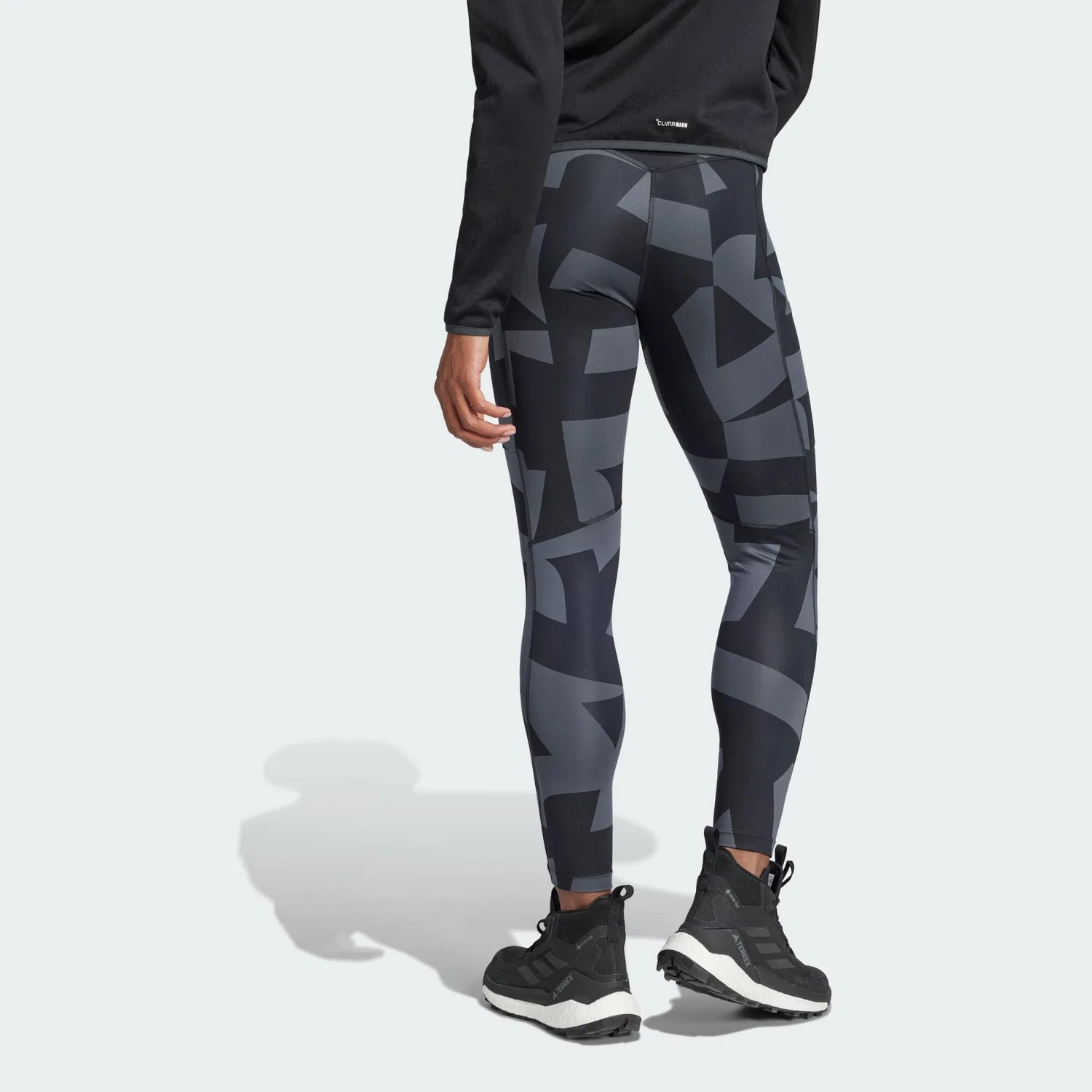 Женские леггинсы с принтом Terrex Multi Adidas, Carbongrau Schwarz — фото 4