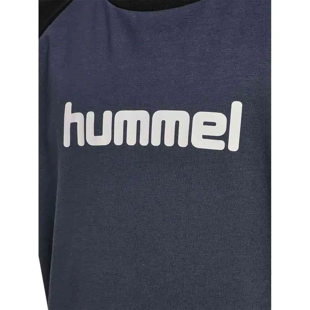 Детская футболка с коротким рукавом с принтом Hummel Logo Hummel, Blue — фото 3