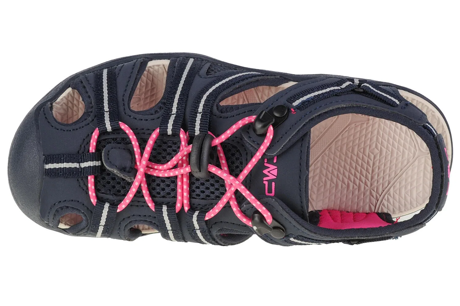 Детские сандалии для девочек Aquarii 2.0 Hiking Sandal Jr Cmp, Dunkelblau / Rosa / Weiss — фото 3