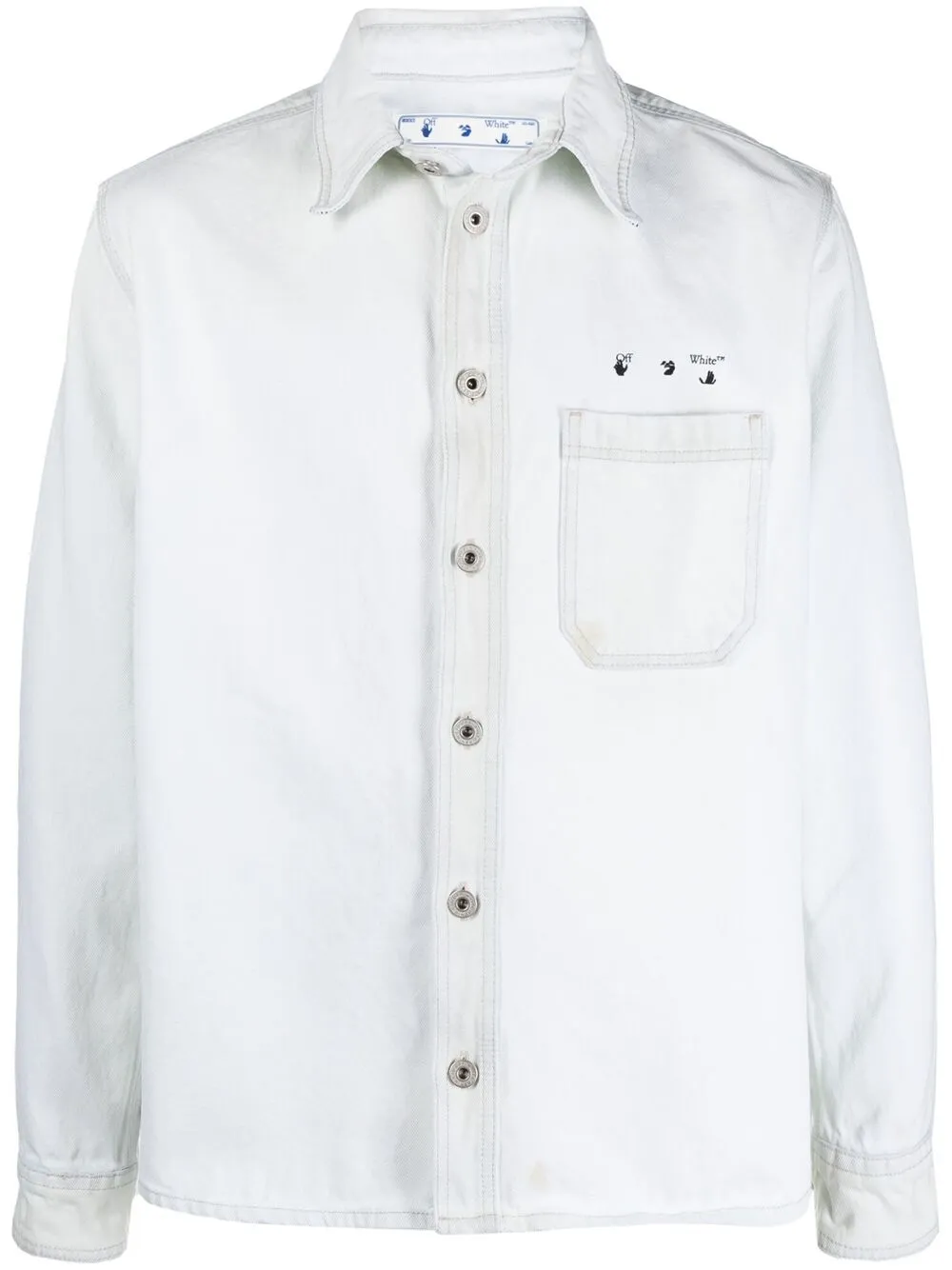 

Джинсовая куртка с логотипом Arrow OFF-WHITE, белый
