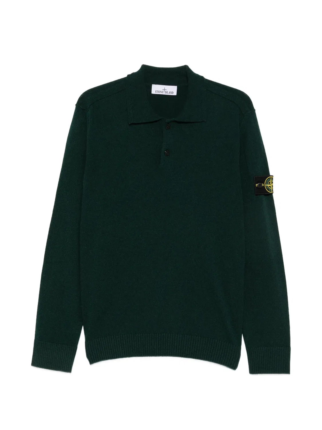 Stone Island Джемпер с патчем Compass темно-зеленый