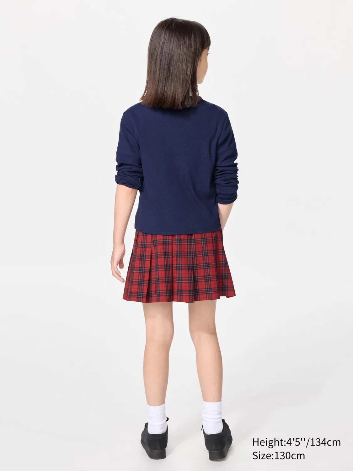 Шорты Uniqlo, мини, для девочек, красный — фото 2