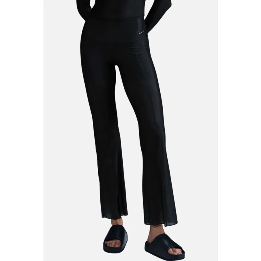 Женские спортивные брюки с высокой посадкой Zenvy Sheer Gentle Support High Rise Full Length Nike, Черный