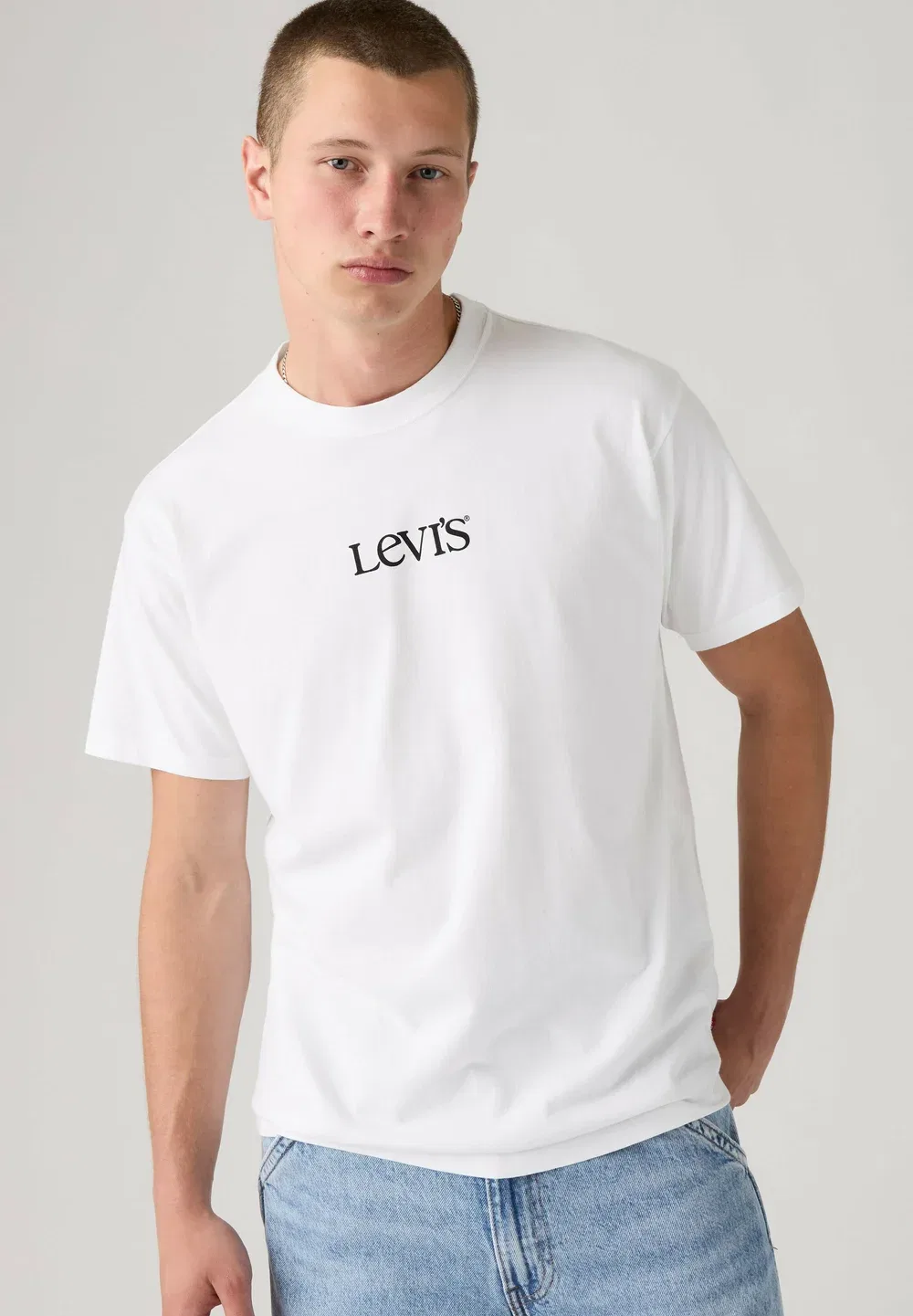 Футболка в винтажном стиле с графическим принтом 501 blues vw whi - футболка с принтом Levi'S, Record Swap Egret - Whites — фото 4