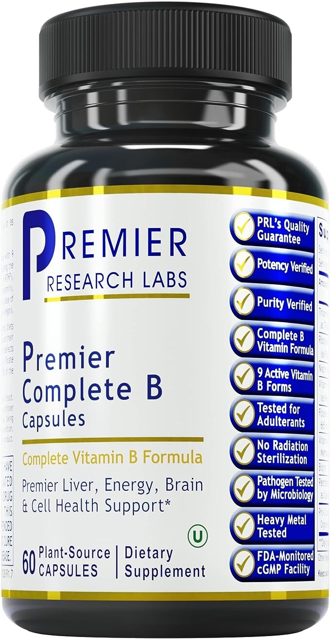 

Комплекс витаминов группы B Premier Research Labs, 60 капсул