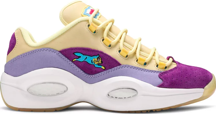 Кроссовки bbc ice cream x question low 'yellow lilac glow' Reebok, многоцветный - фото